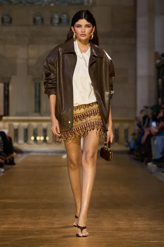 MATTHEW LEATHER JACKET - WREN sold by Cult Gaia