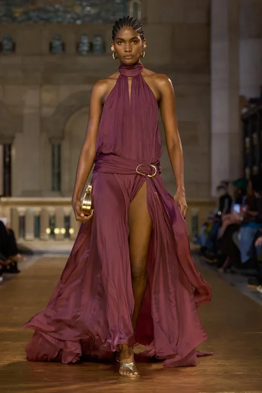 OPHALIA GOWN - WINTER PLUM made by Cult Gaia