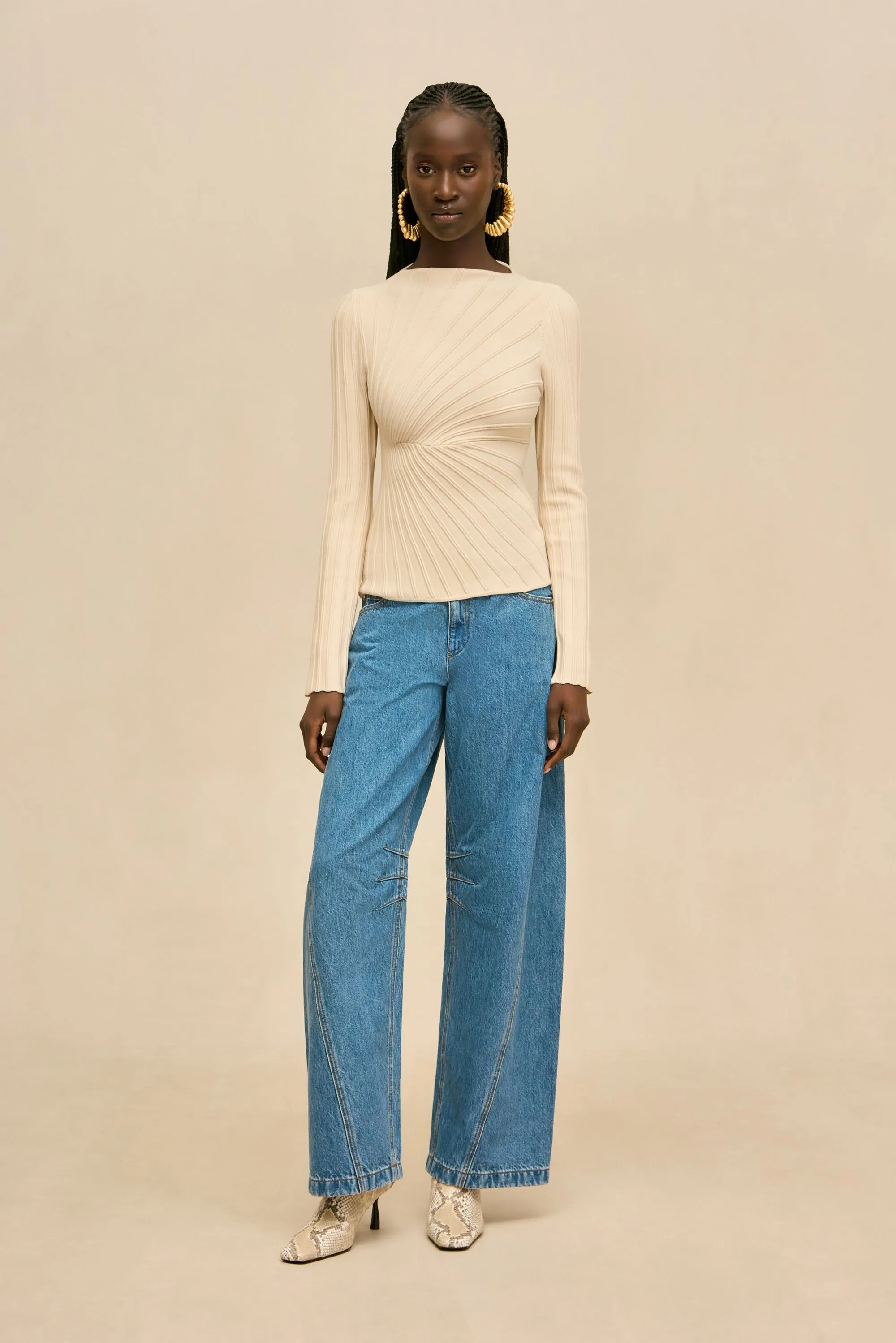 PAULETTE TOP - DOVE sold by Cult Gaia product image thumbnail 2