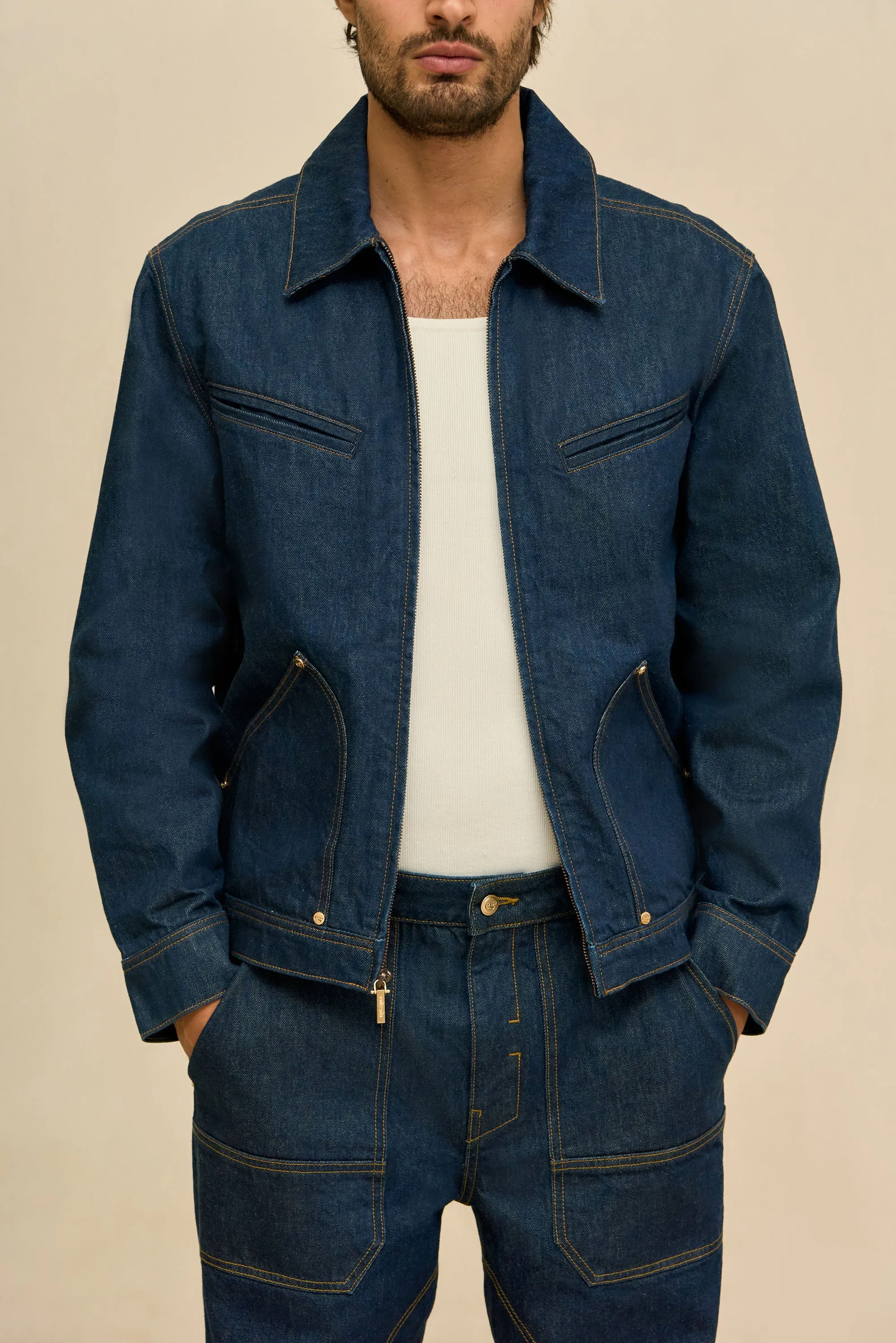 TORU JACKET - INDIGO sold by Cult Gaia product image thumbnail 4