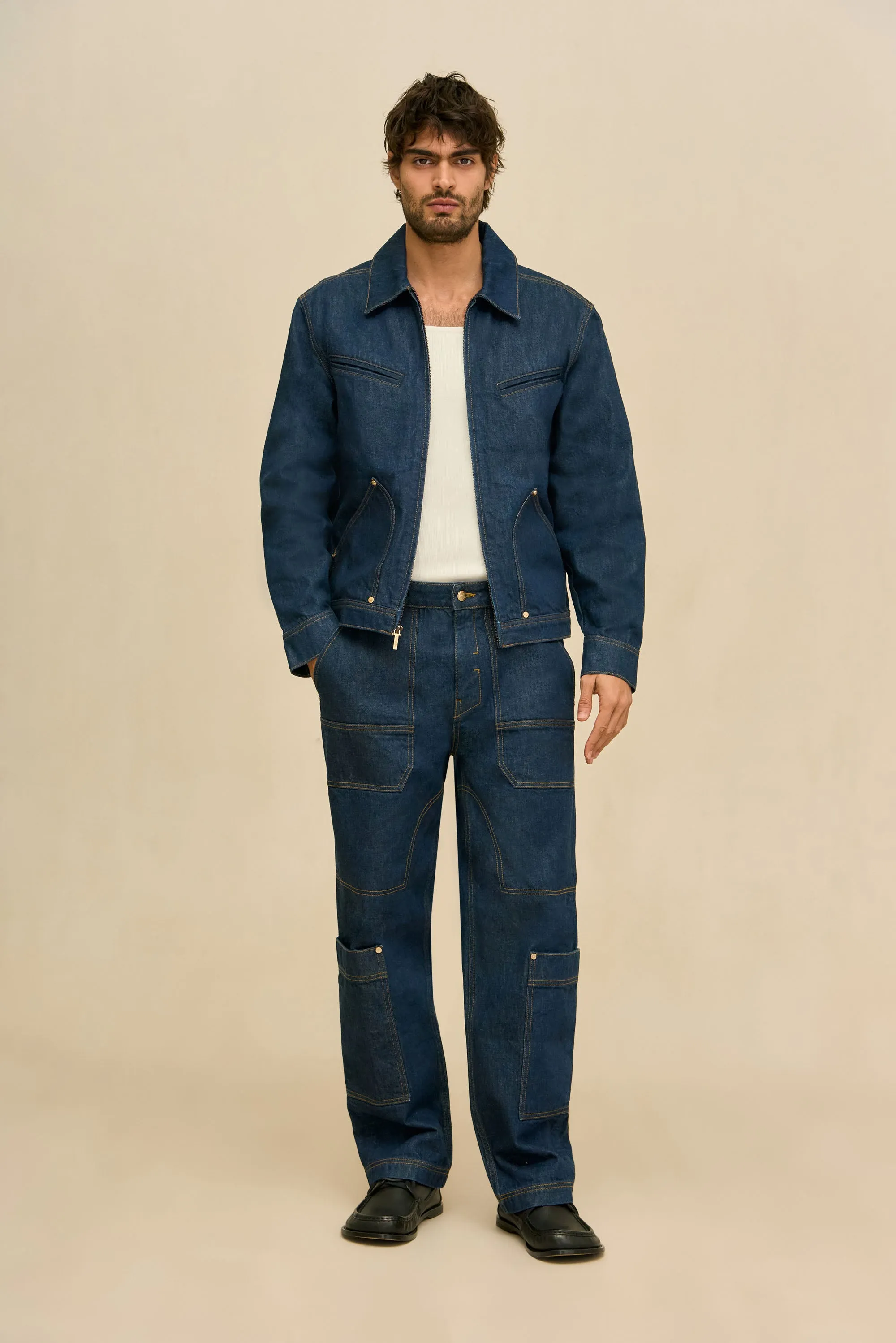 TORU JACKET - INDIGO sold by Cult Gaia product image thumbnail 3