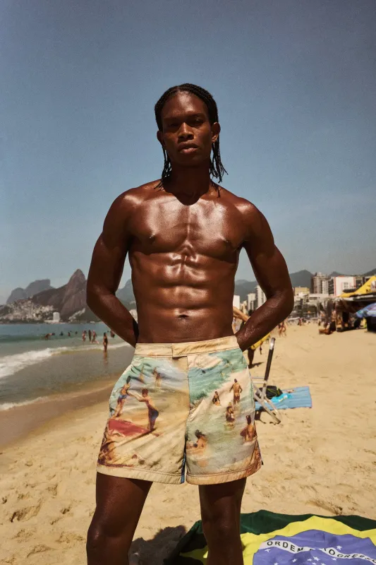 MORFEO SWIM SHORT - RIO BEACH PRINT sold by Cult Gaia