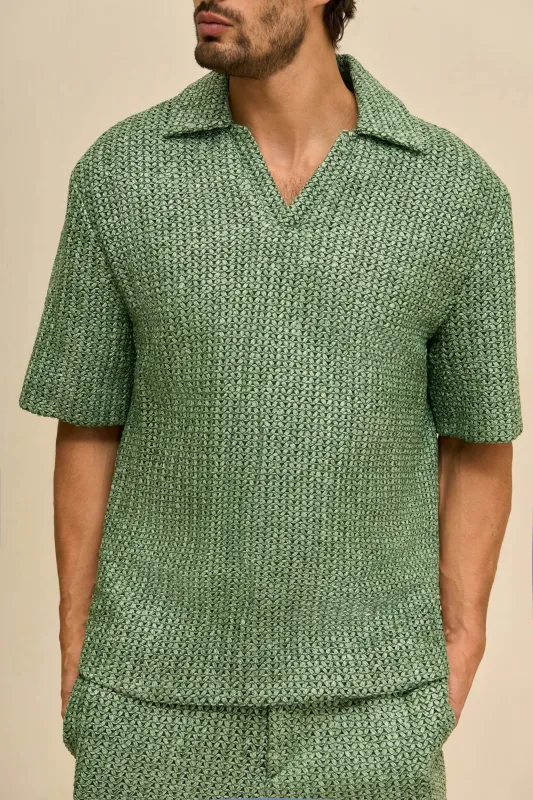 LORENZO SHIRT - SAGEBRUSH sold by Cult Gaia