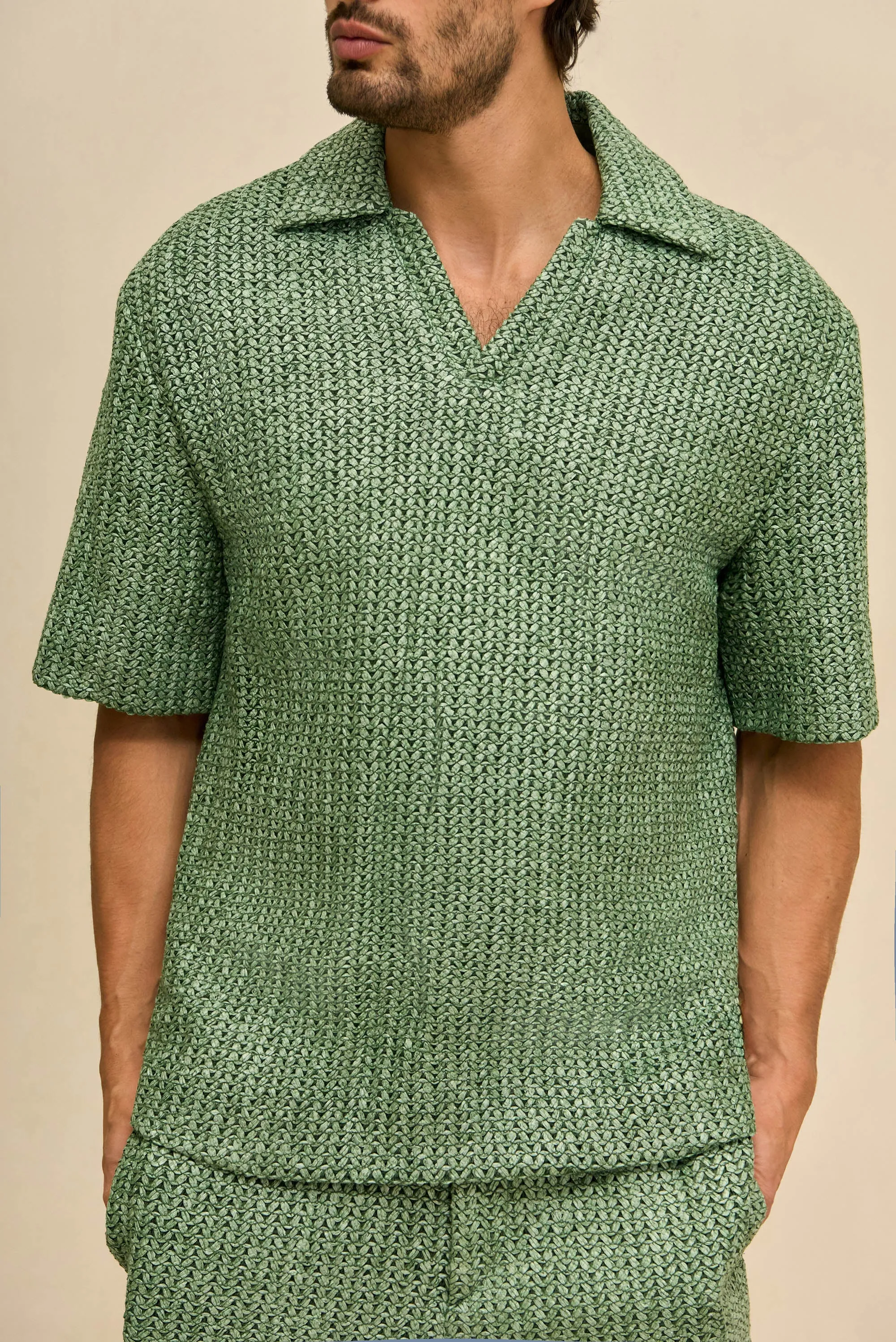 LORENZO SHIRT - SAGEBRUSH sold by Cult Gaia