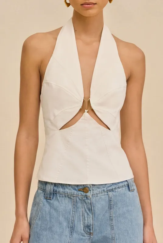 ELORAE TOP - OFF WHITE made by Cult Gaia