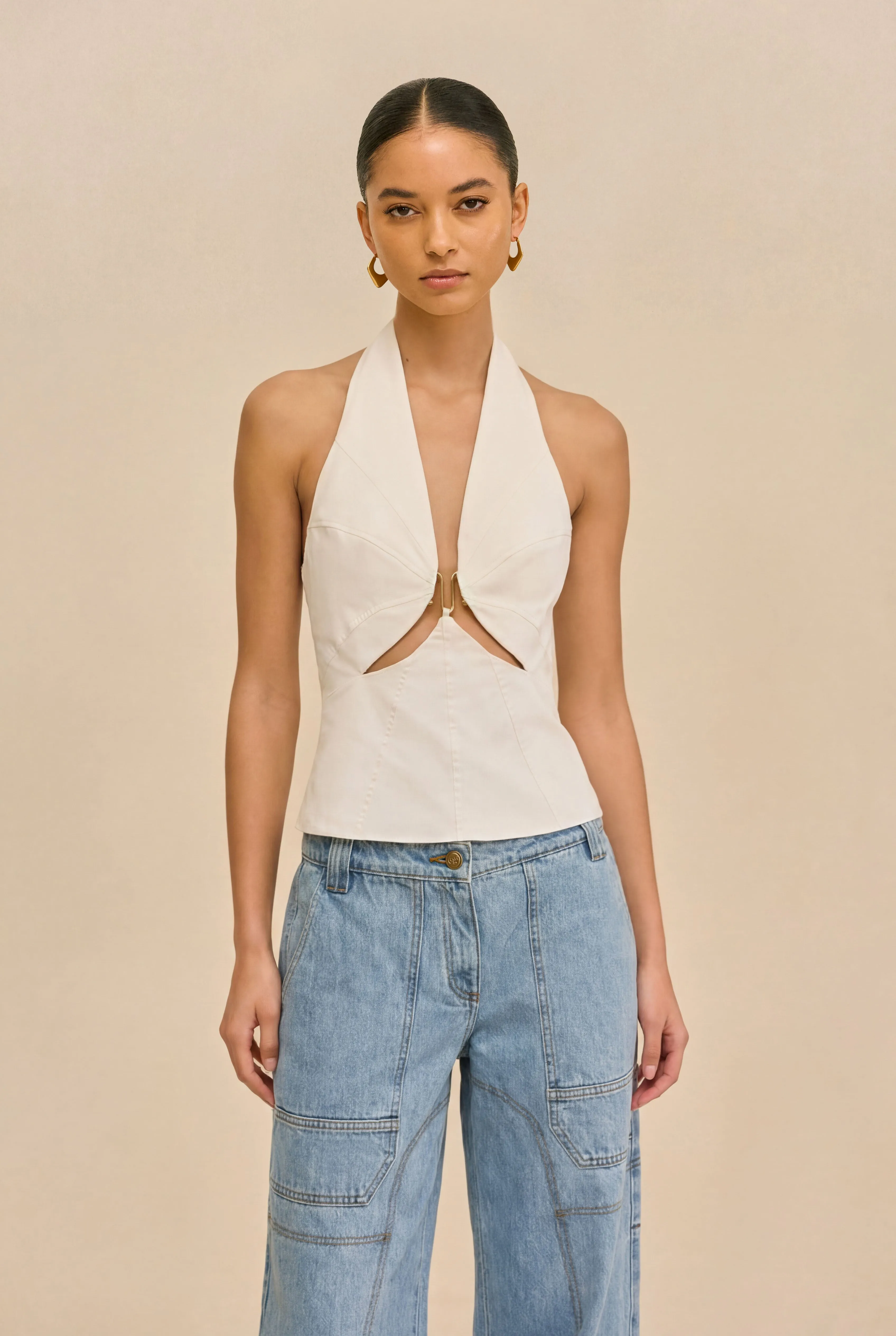 ELORAE TOP - OFF WHITE sold by Cult Gaia product image thumbnail 3