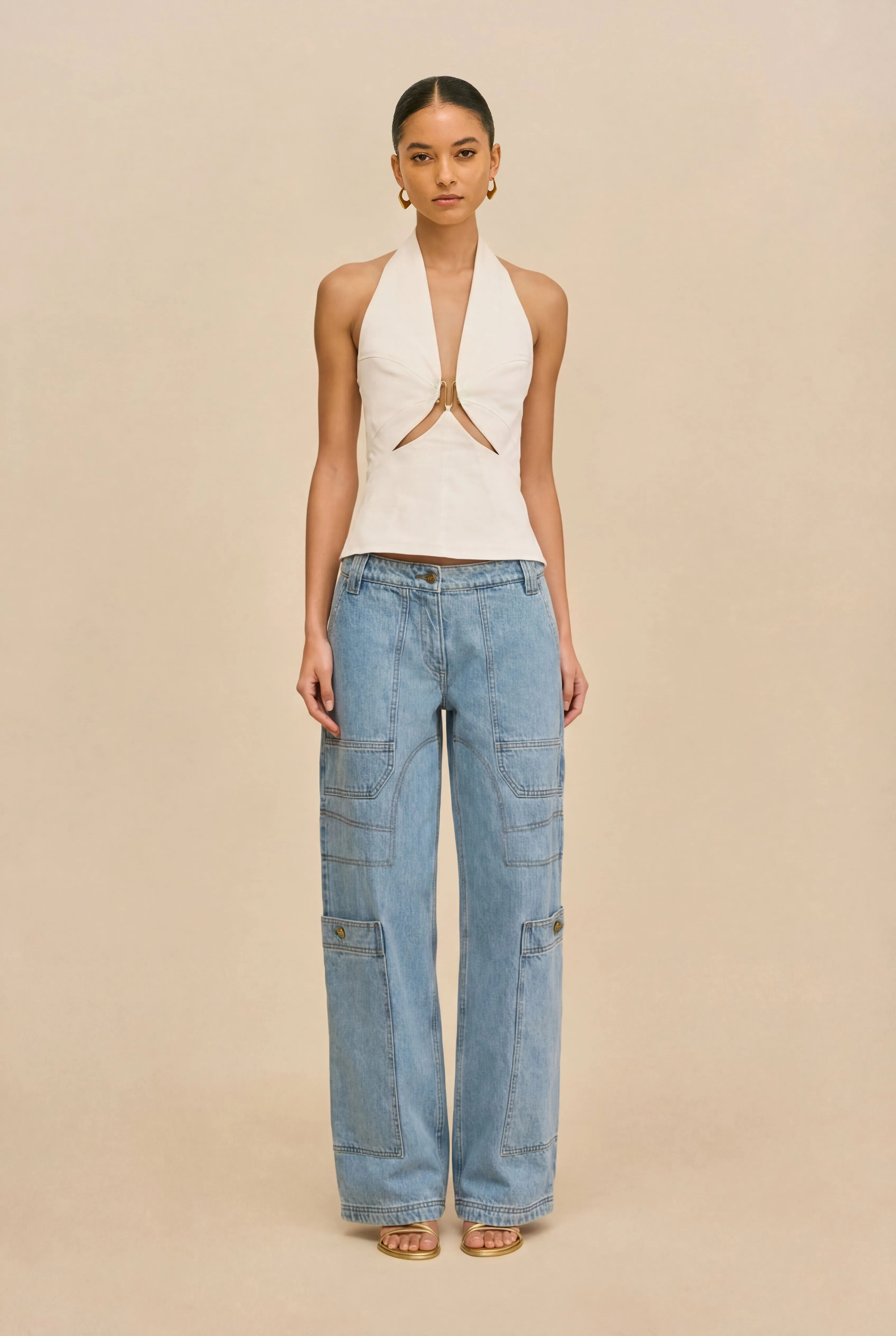 ELORAE TOP - OFF WHITE sold by Cult Gaia product image thumbnail 4