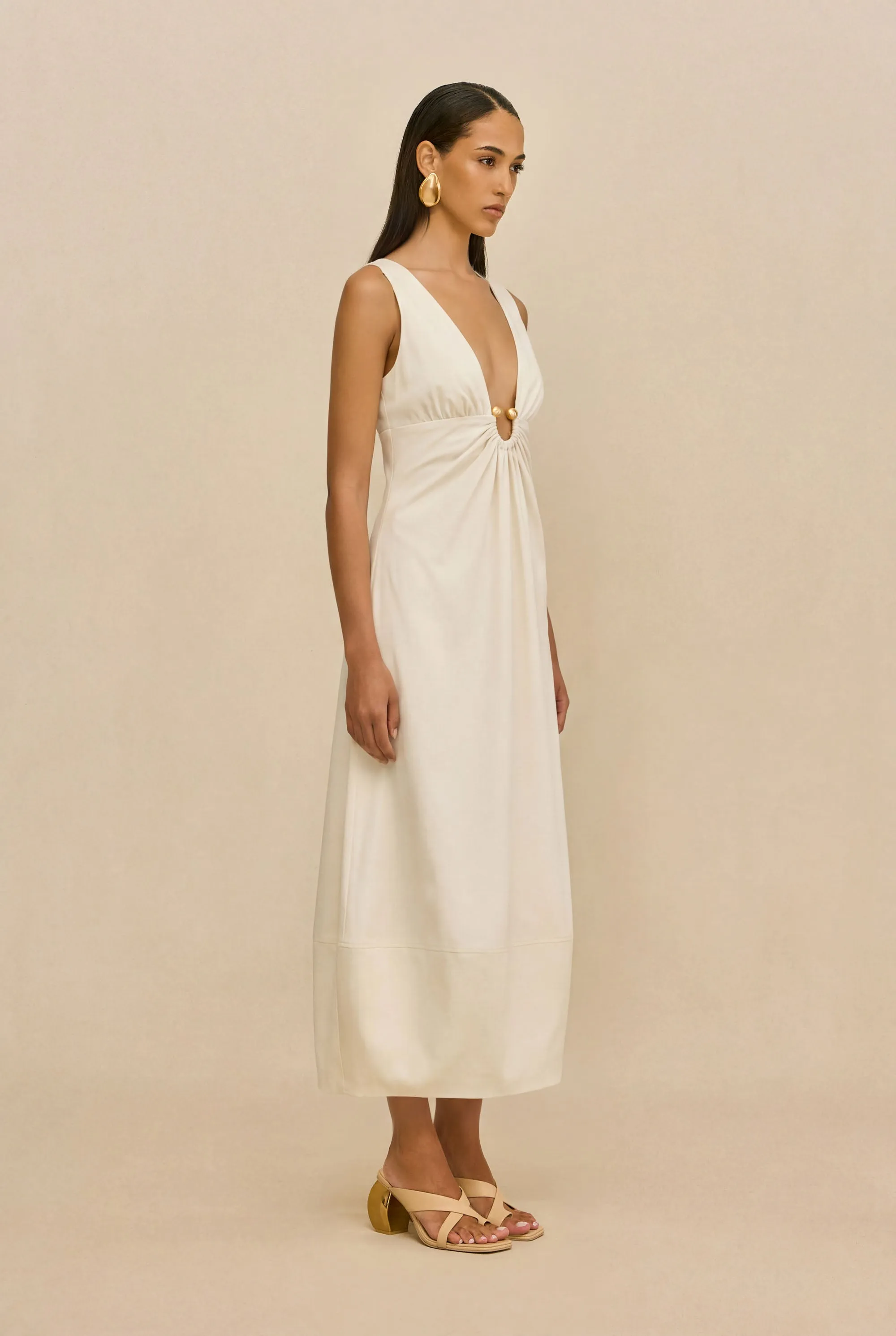 EBISU DRESS - OFF WHITE sold by Cult Gaia product image thumbnail 3