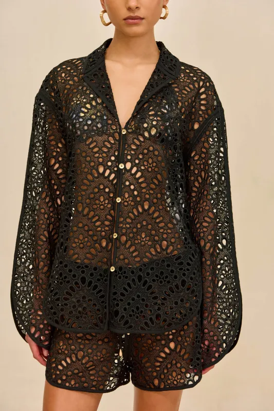 AZIZA TOP - BLACK made by Cult Gaia