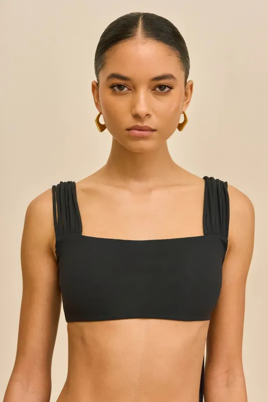 ALLIANA BIKINI TOP - BLACK made by Cult Gaia