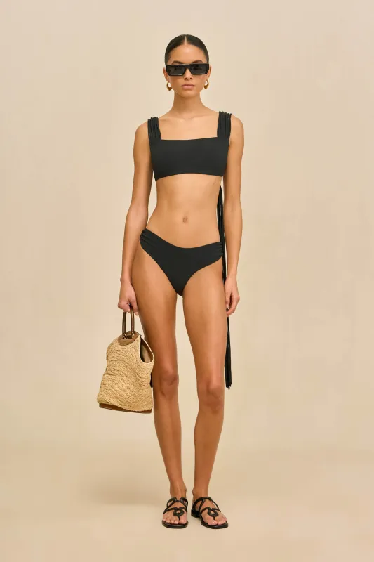 ALLIANA BIKINI BOTTOM - BLACK sold by Cult Gaia