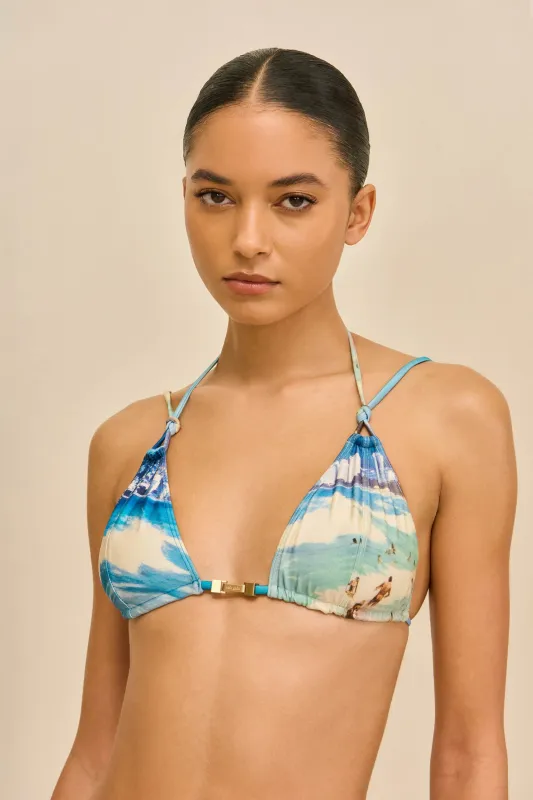 ANOKI BIKINI TOP - RIO BEACH PRINT made by Cult Gaia