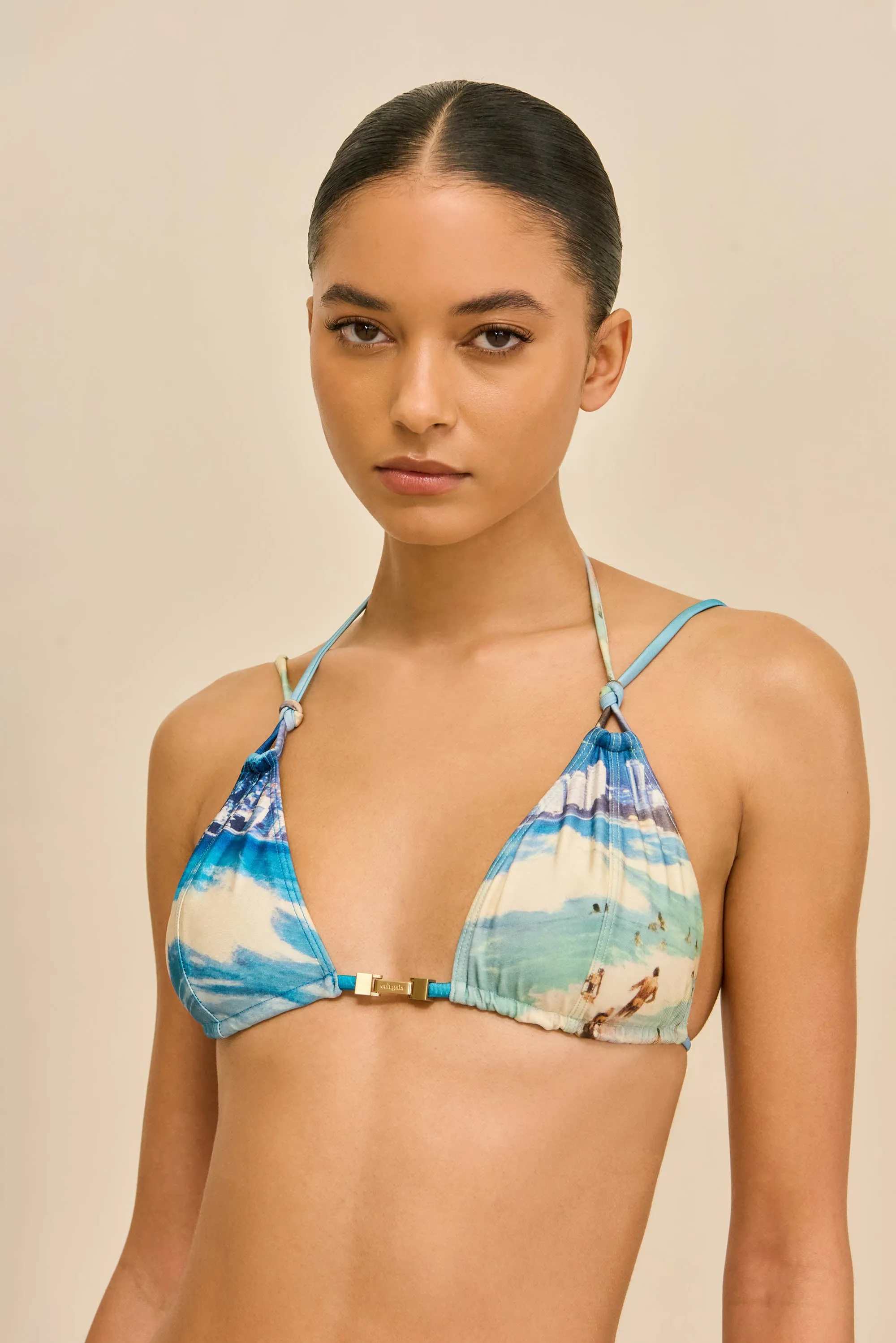 ANOKI BIKINI TOP - RIO BEACH PRINT sold by Cult Gaia