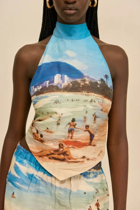 BINA TOP - RIO BEACH PRINT made by Cult Gaia