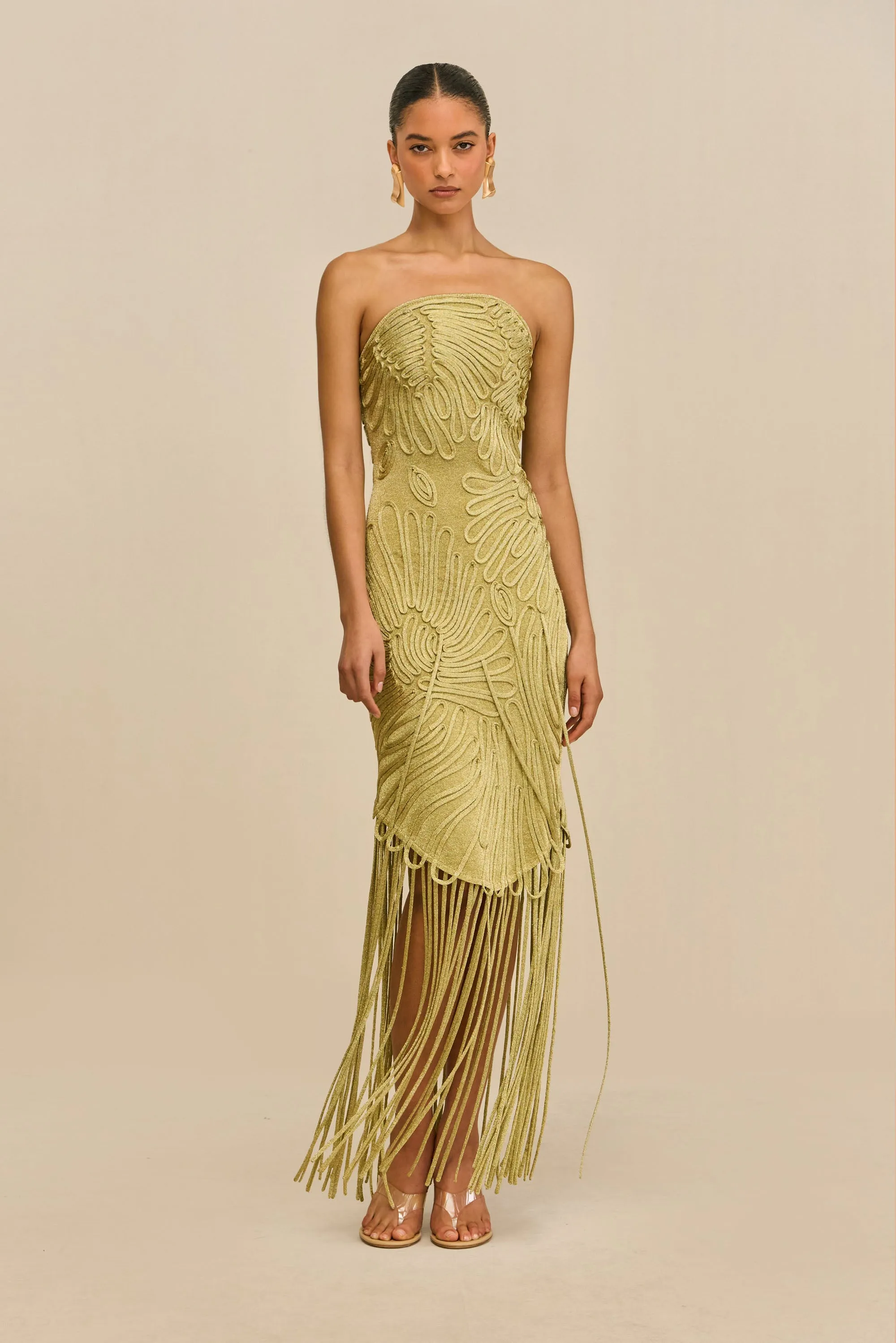 EDINA GOWN - GOLD sold by Cult Gaia