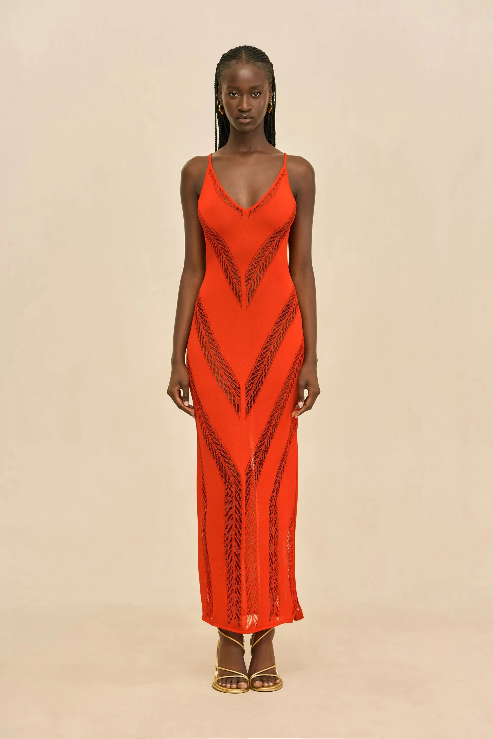 ELZA KNIT DRESS - CANYON sold by Cult Gaia product image thumbnail 3