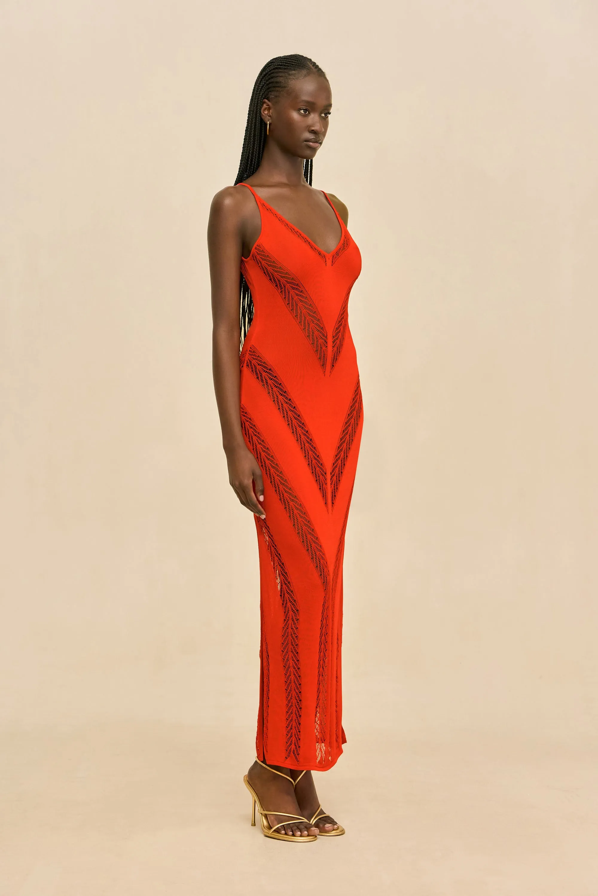 ELZA KNIT DRESS - CANYON sold by Cult Gaia product image thumbnail 4