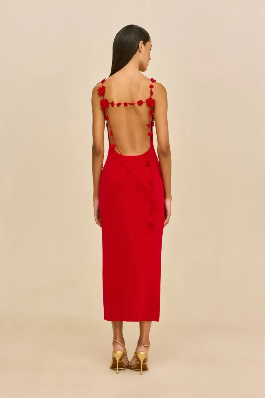 GIULIANA KNIT DRESS - VERMILION made by Cult Gaia