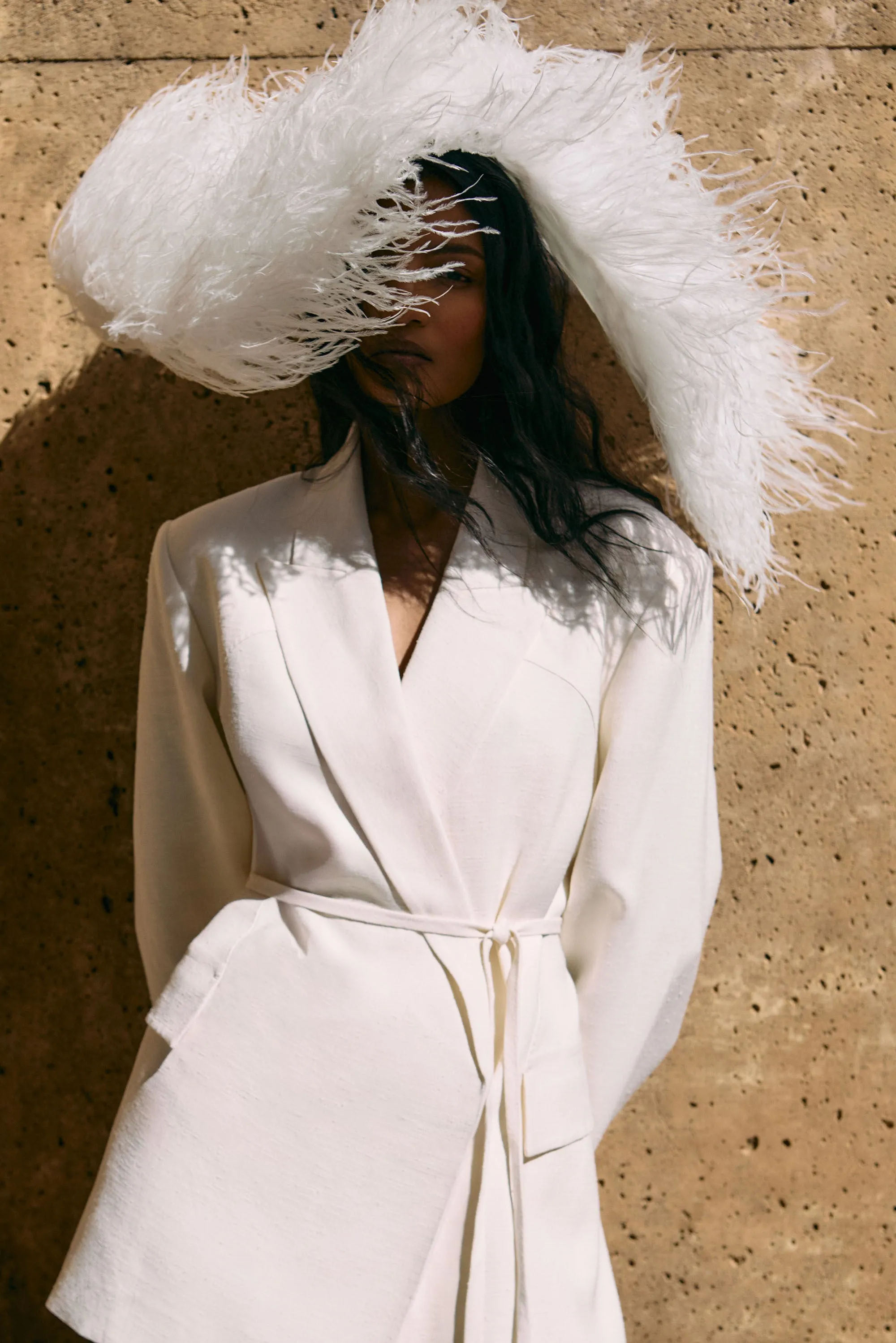 FARIM BLAZER - OFF WHITE sold by Cult Gaia