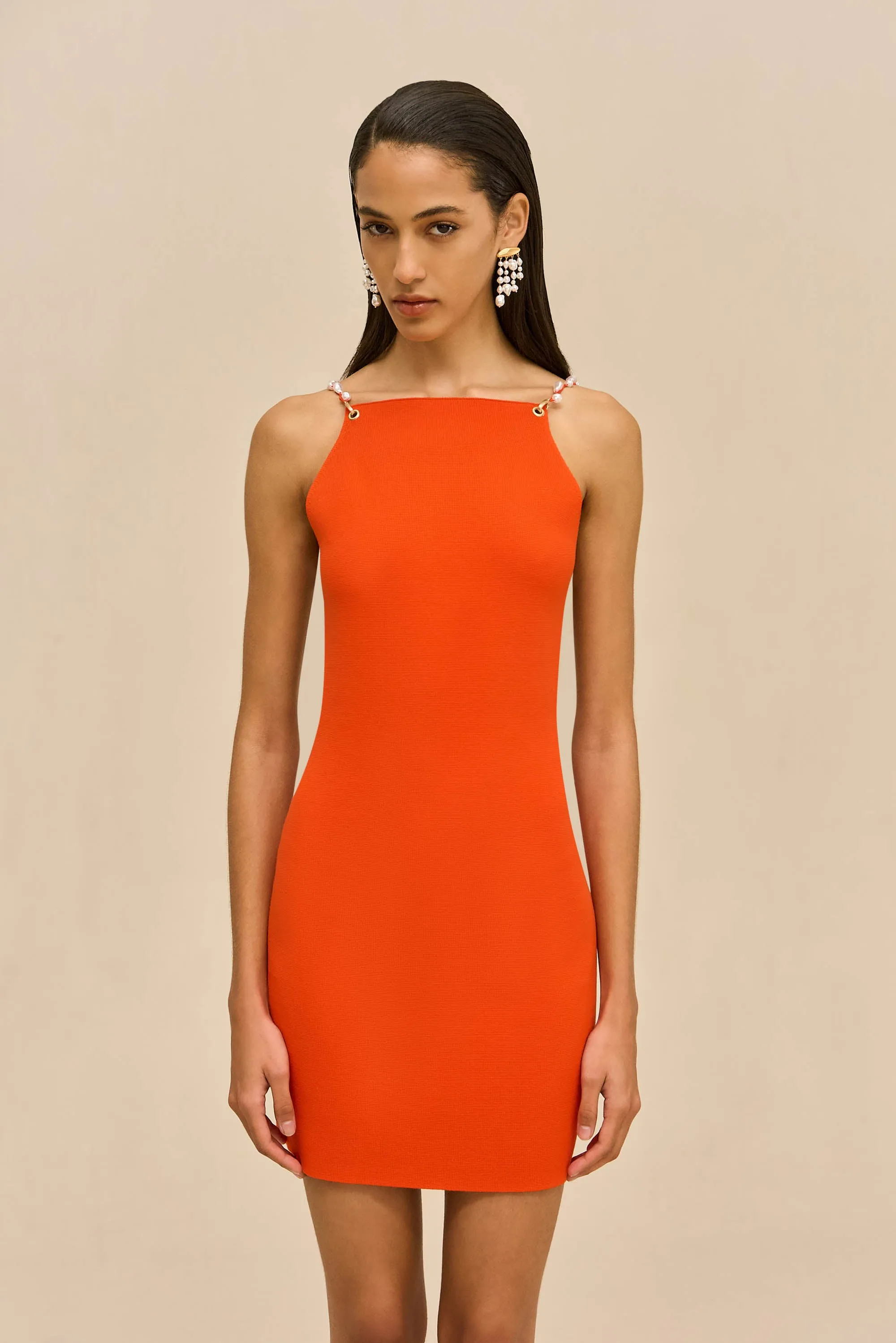 MELBA KNIT DRESS - TANGELO sold by Cult Gaia product image thumbnail 3