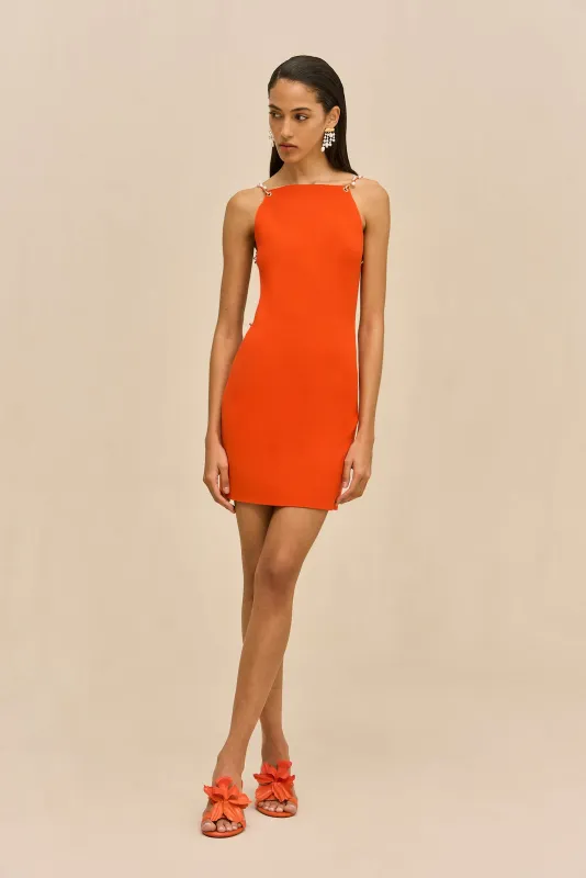 MELBA KNIT DRESS - TANGELO made by Cult Gaia