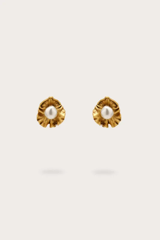IRIS PERLA MINI EARRING - ANTIQUE BRASS made by Cult Gaia