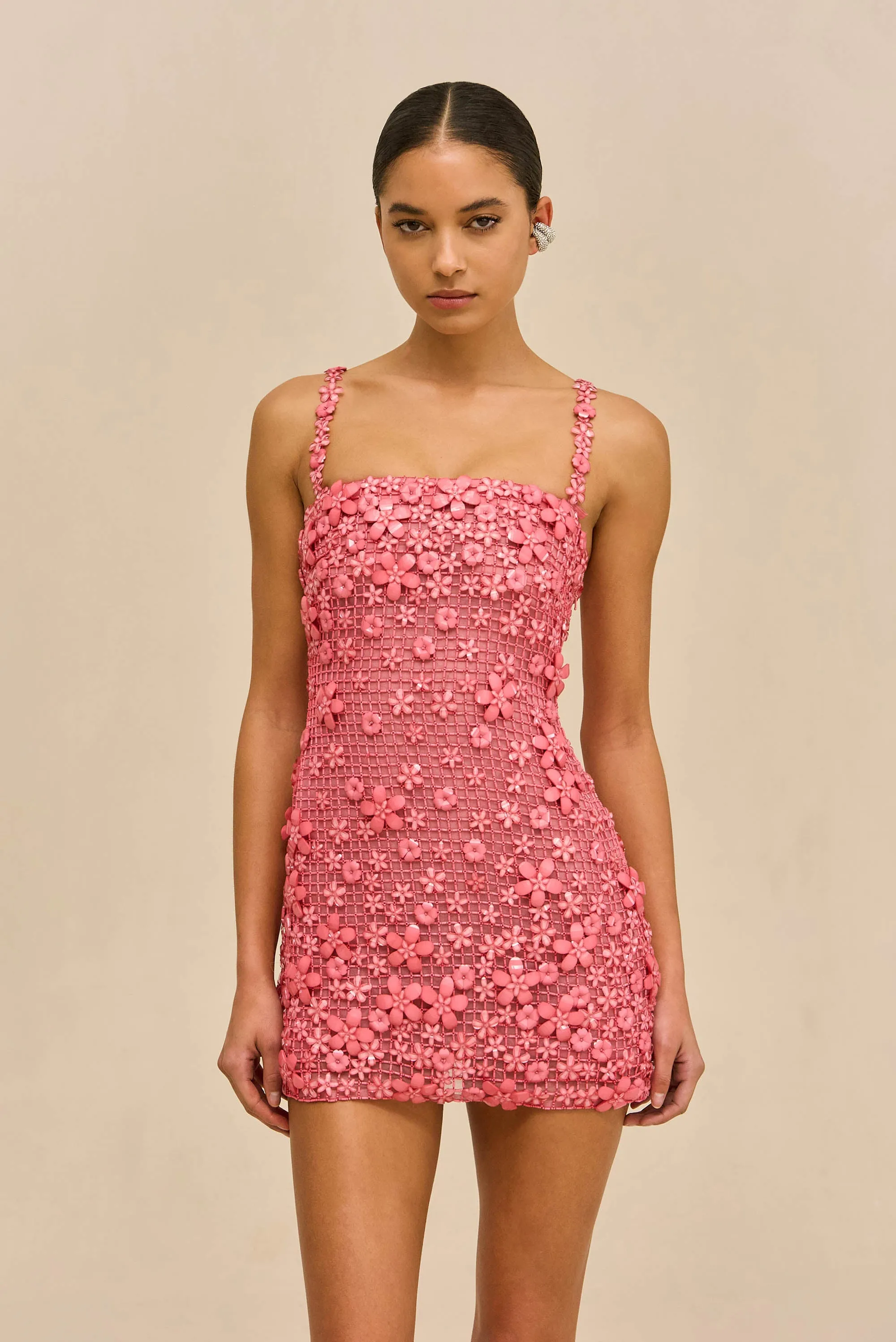 FLORABELLE DRESS - STRAWBERRY sold by Cult Gaia product image thumbnail 3