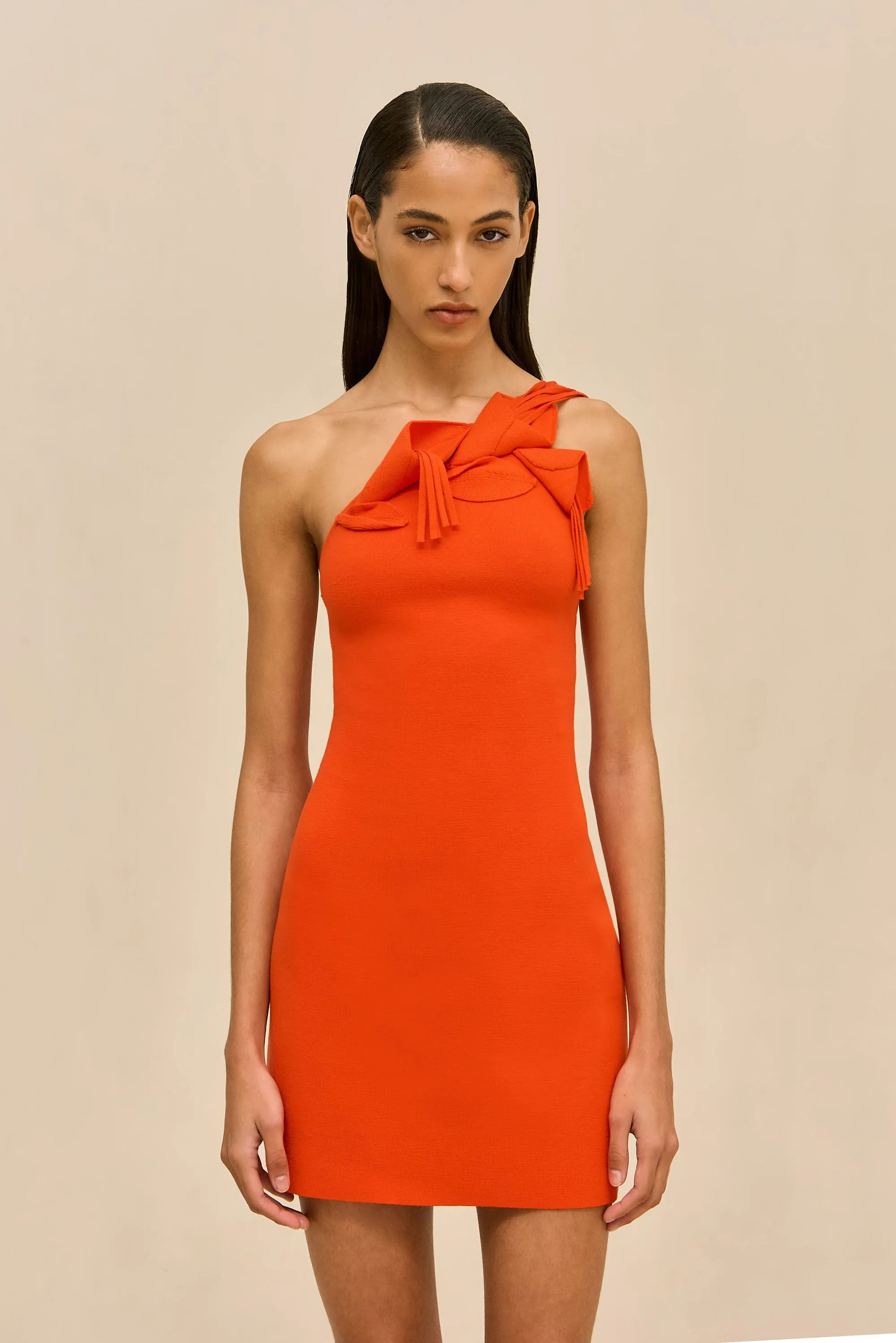 CAMELIA KNIT DRESS - TANGELO sold by Cult Gaia