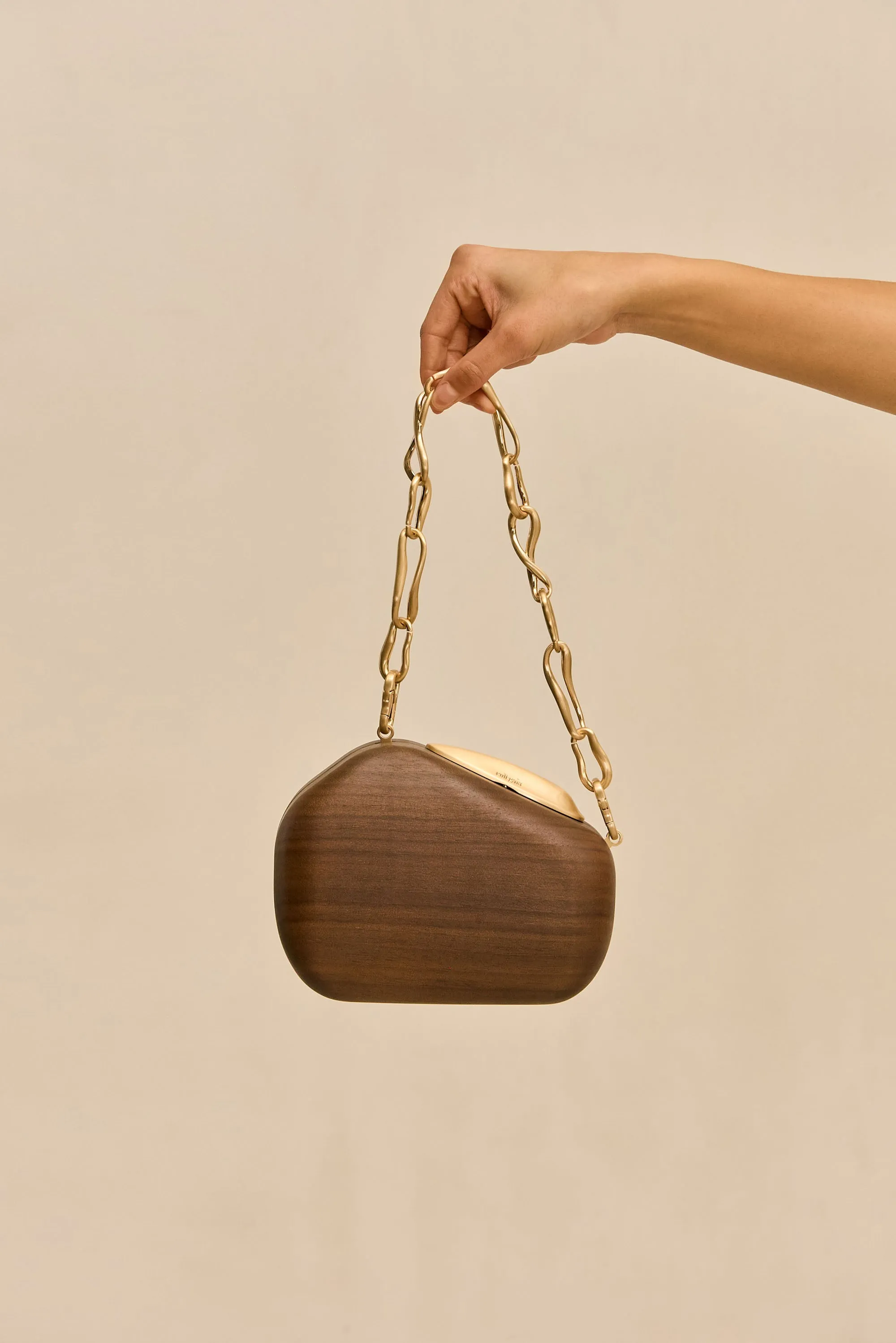 ALTHEA CLUTCH - WALNUT sold by Cult Gaia product image thumbnail 3