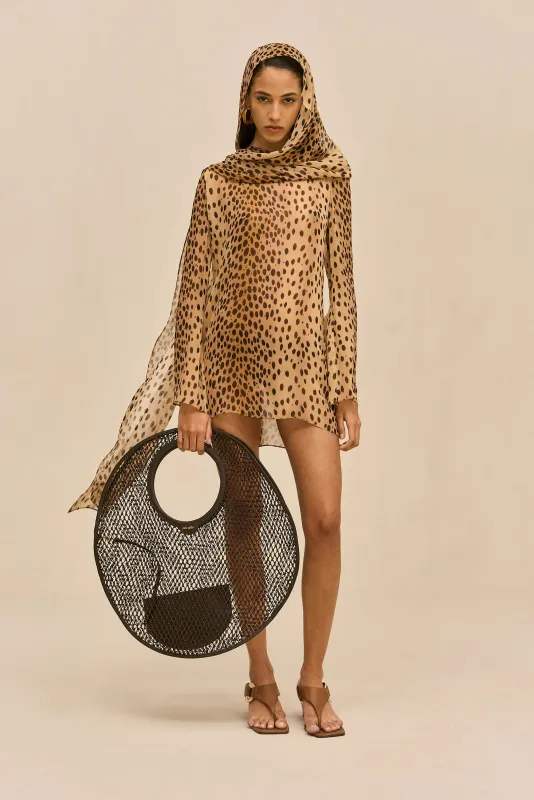 BEAUX COVER UP DRESS - CHEETAH made by Cult Gaia