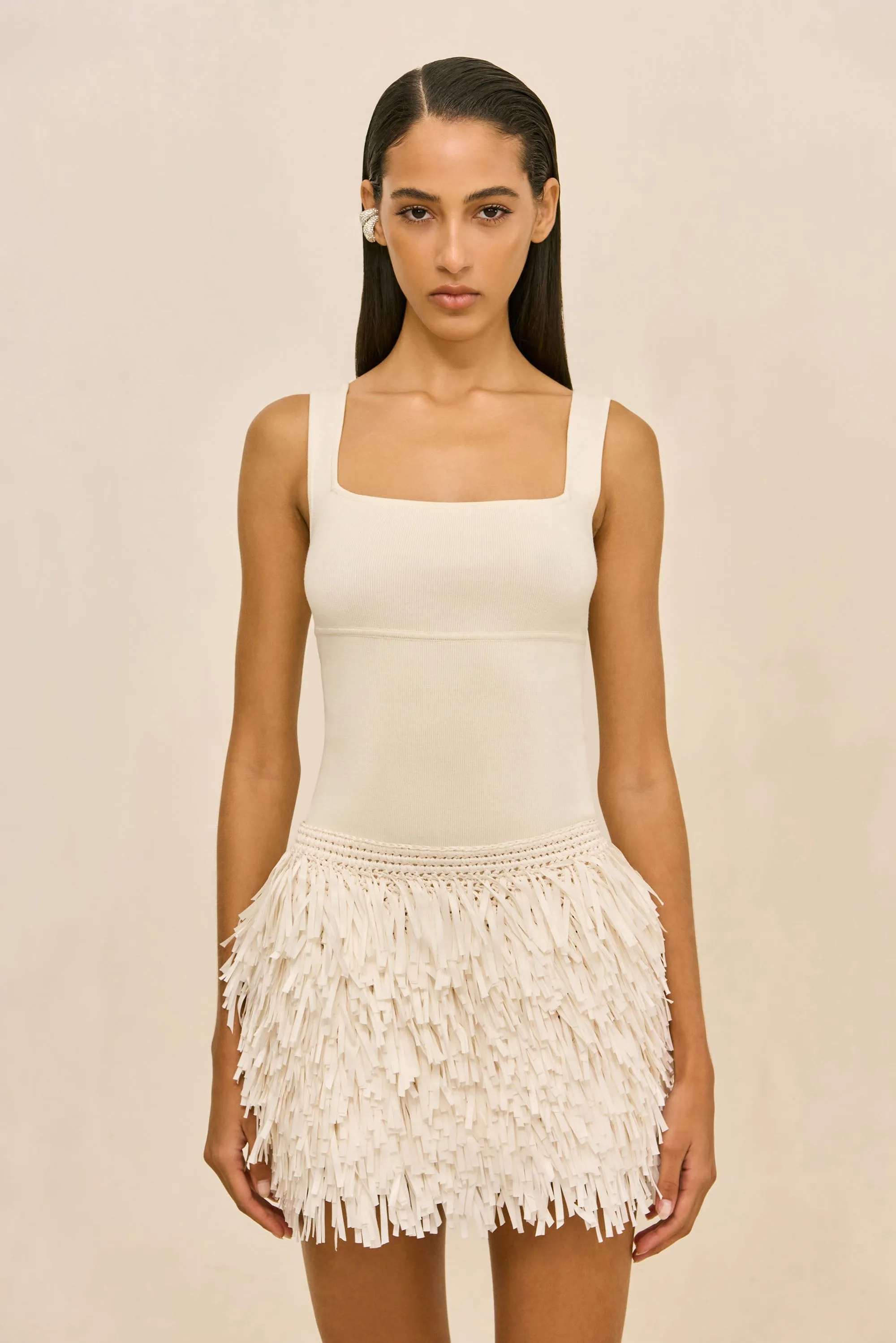 DARRYL SKIRT - OFF WHITE sold by Cult Gaia product image thumbnail 3