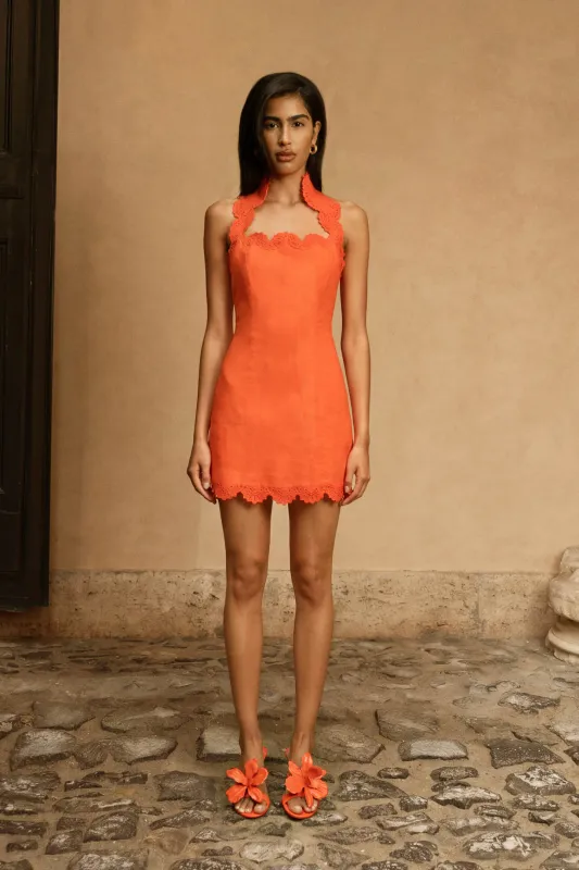 DERRY DRESS - TANGELO made by Cult Gaia