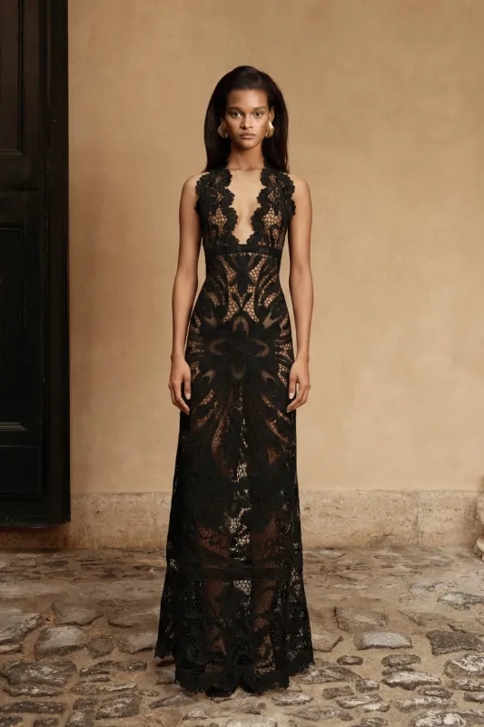 GEMINI GOWN - BLACK made by Cult Gaia