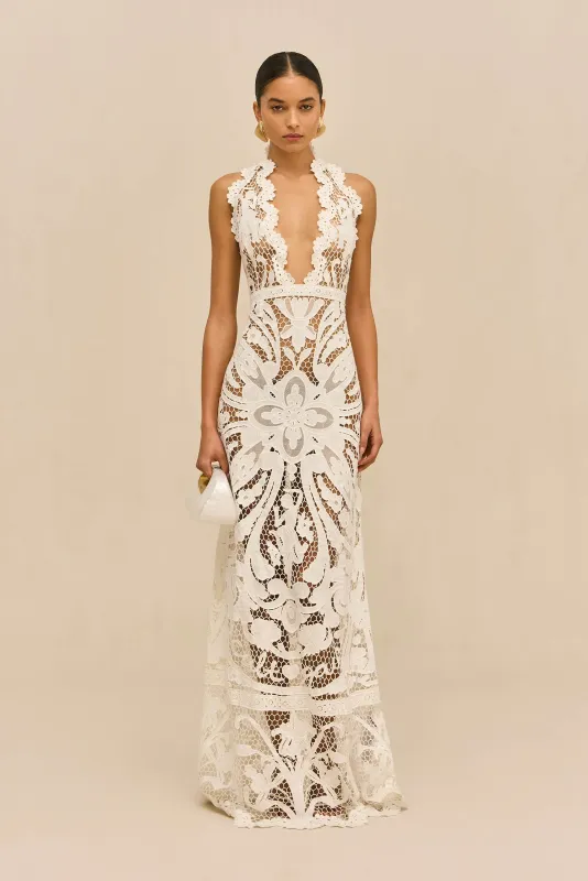 GEMINI GOWN - OFF WHITE made by Cult Gaia
