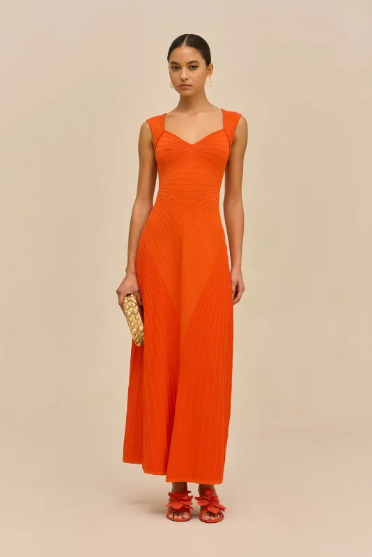 MAIA KNIT DRESS - TANGELO made by Cult Gaia