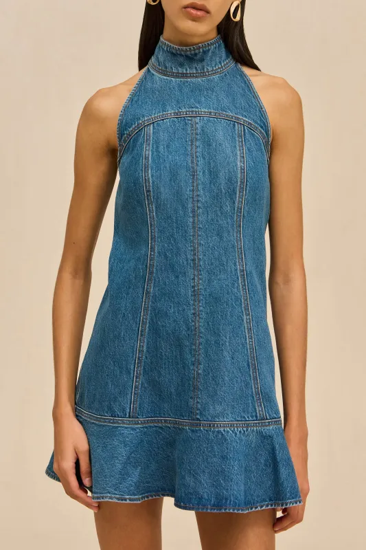 NEROLI DRESS - MEDIUM WASH BLUE made by Cult Gaia