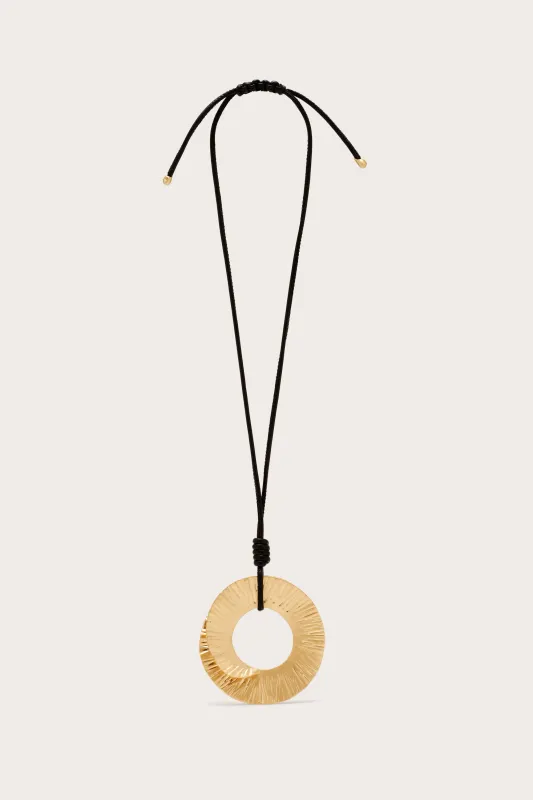 REN NECKLACE - BRUSHED BRASS made by Cult Gaia