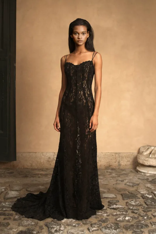 SAYLOR GOWN - BLACK made by Cult Gaia