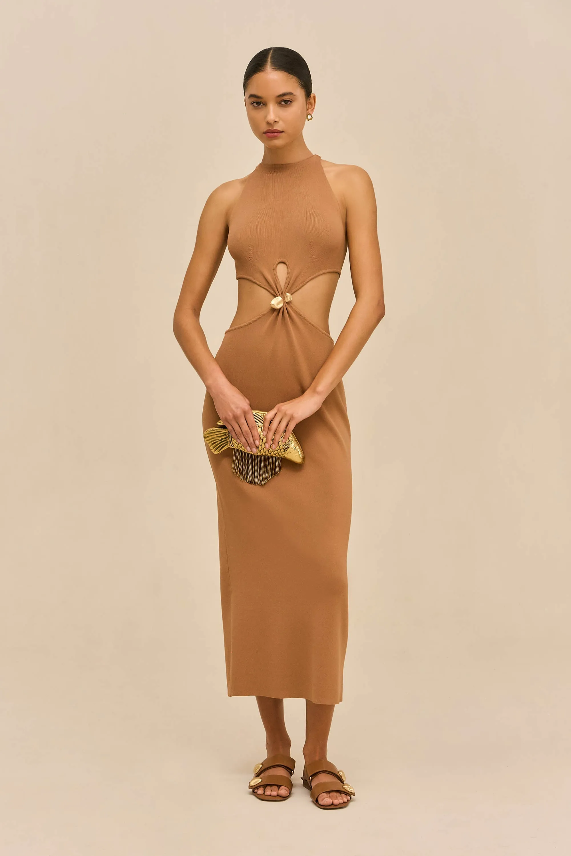 CYPRESS KNIT DRESS - RICH CLAY sold by Cult Gaia product image thumbnail 2