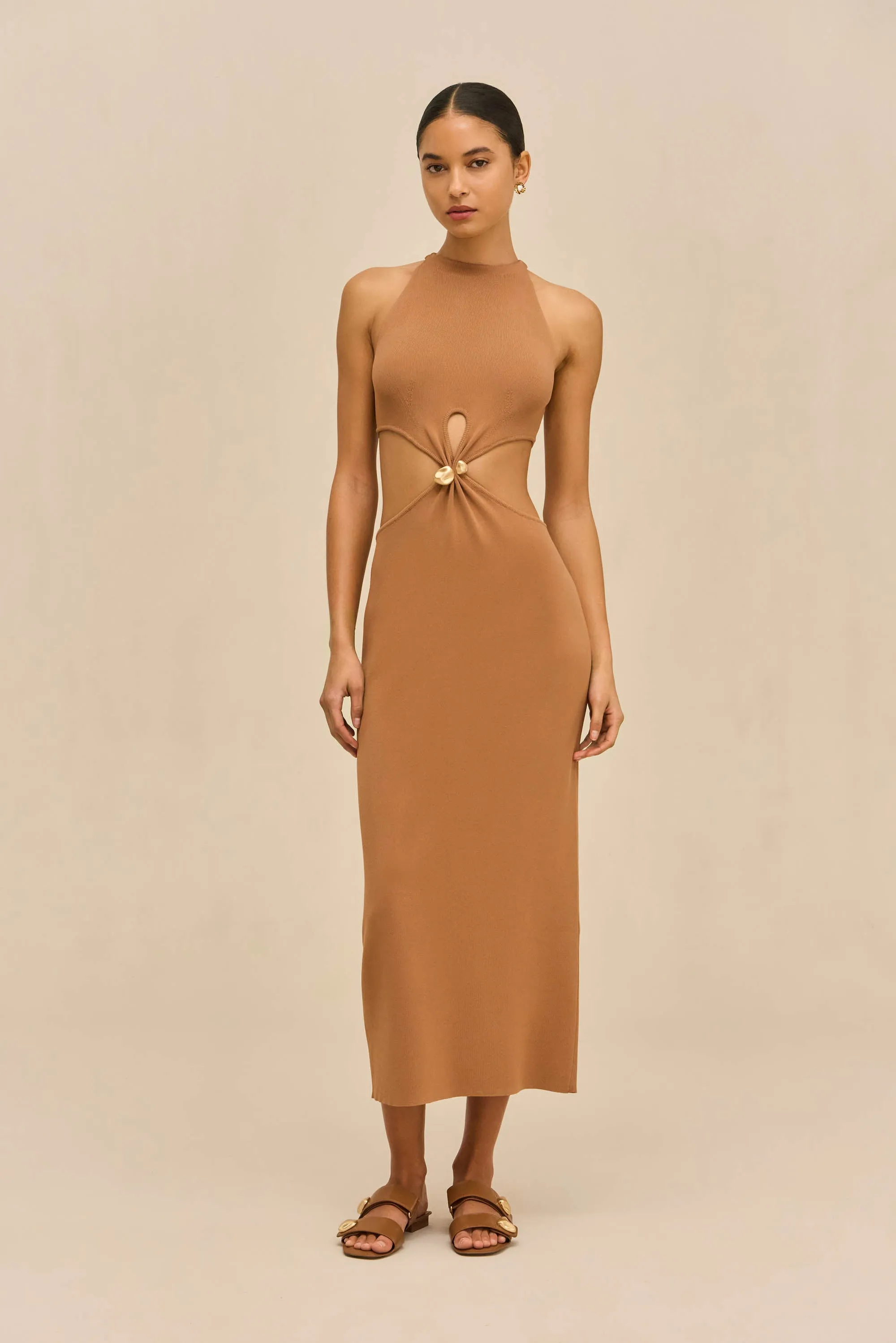 CYPRESS KNIT DRESS - RICH CLAY sold by Cult Gaia product image thumbnail 3