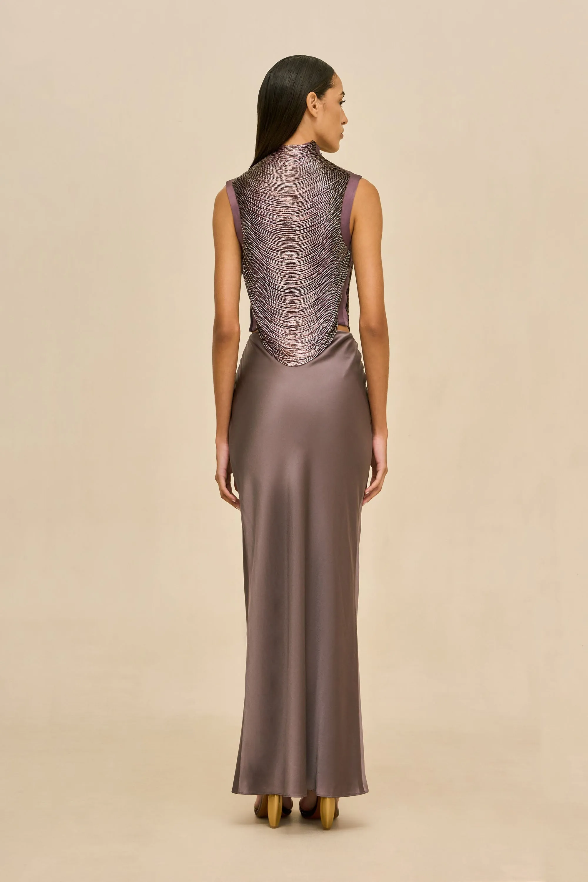 TARAJI TOP - WARM HAZE sold by Cult Gaia product image thumbnail 5