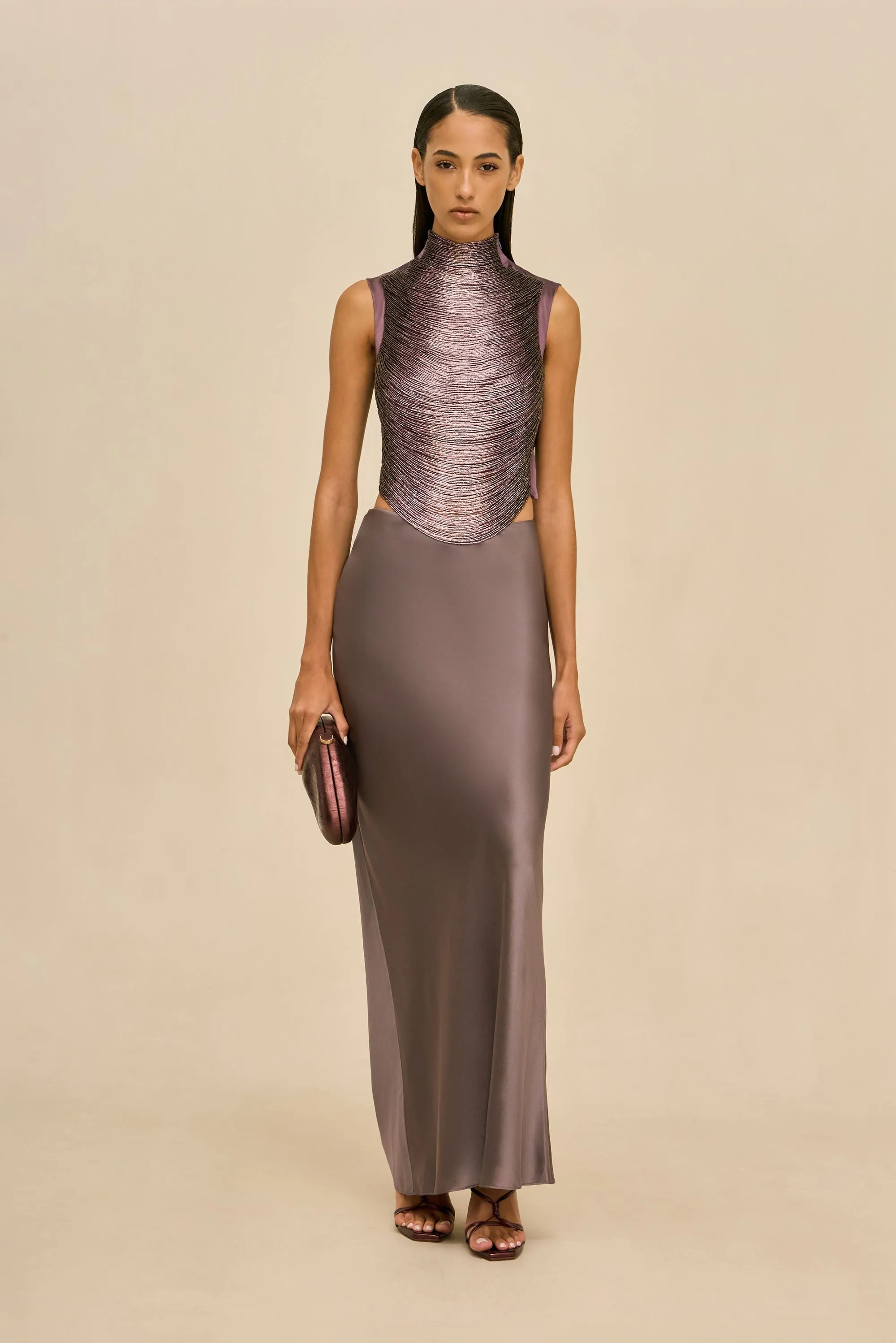 TARAJI TOP - WARM HAZE sold by Cult Gaia product image thumbnail 2