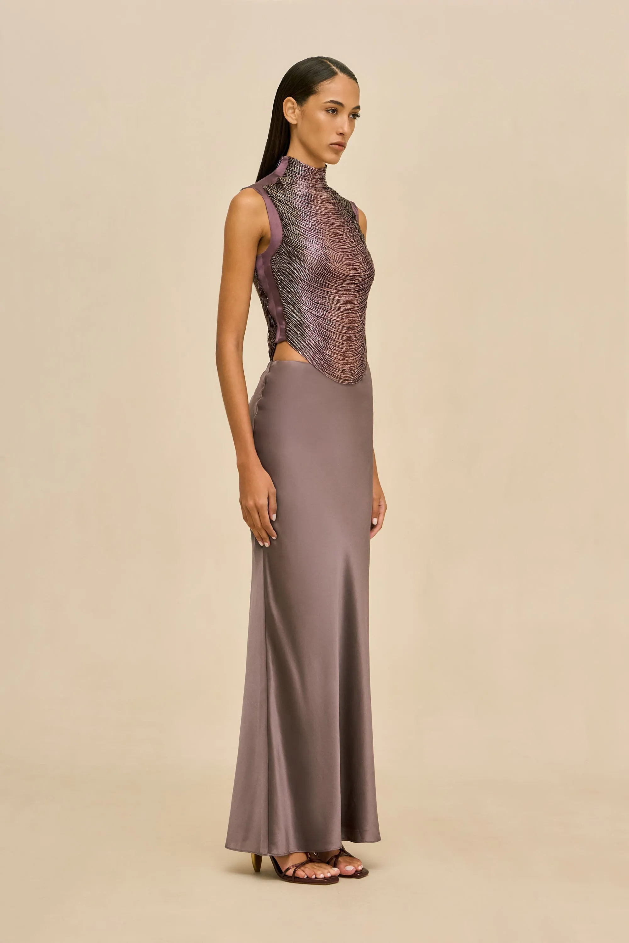 TARAJI TOP - WARM HAZE sold by Cult Gaia product image thumbnail 4