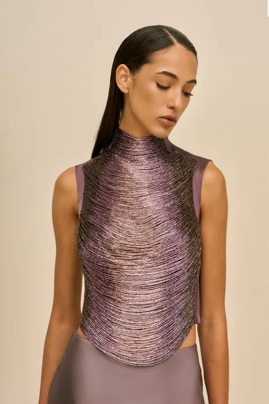 TARAJI TOP - WARM HAZE made by Cult Gaia