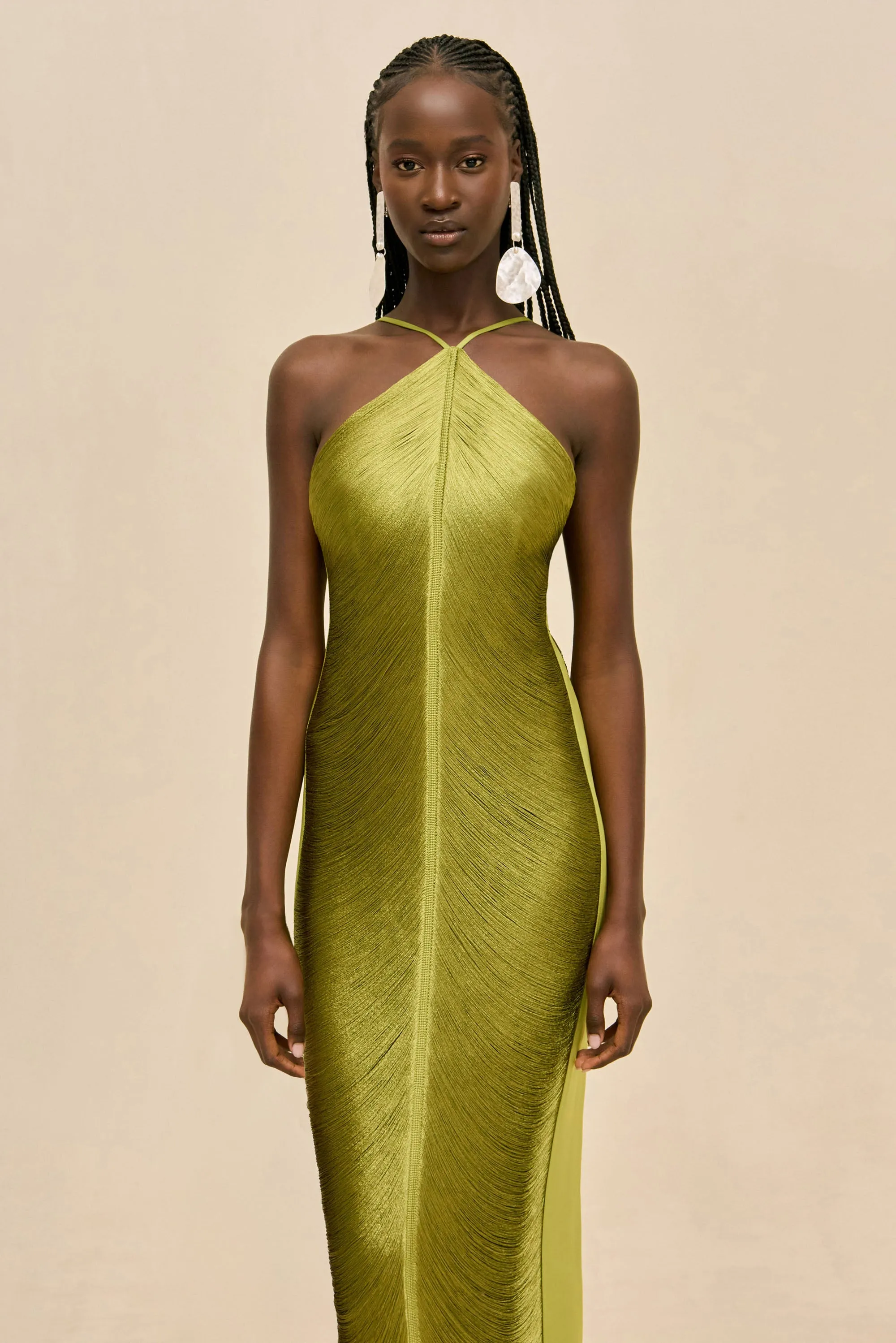 RENATA GOWN - CHIVE sold by Cult Gaia product image thumbnail 2