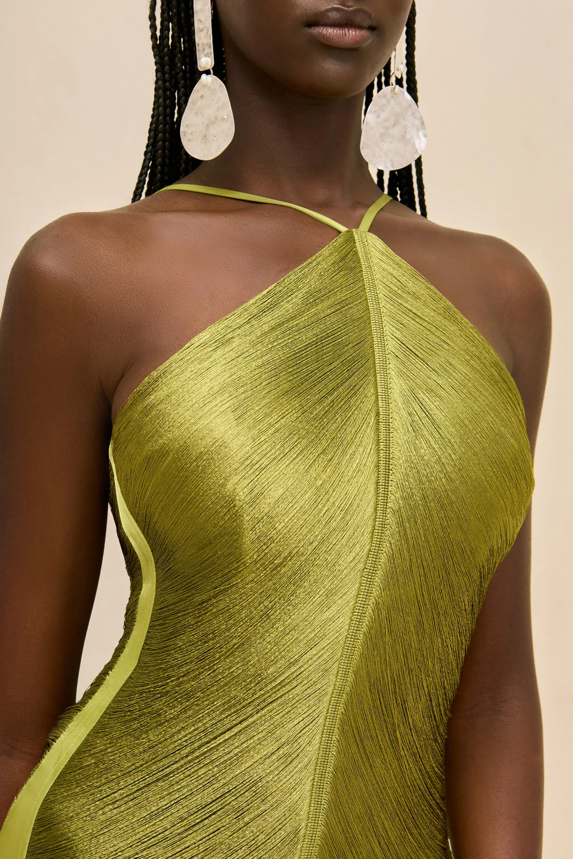 RENATA GOWN - CHIVE sold by Cult Gaia product image thumbnail 3