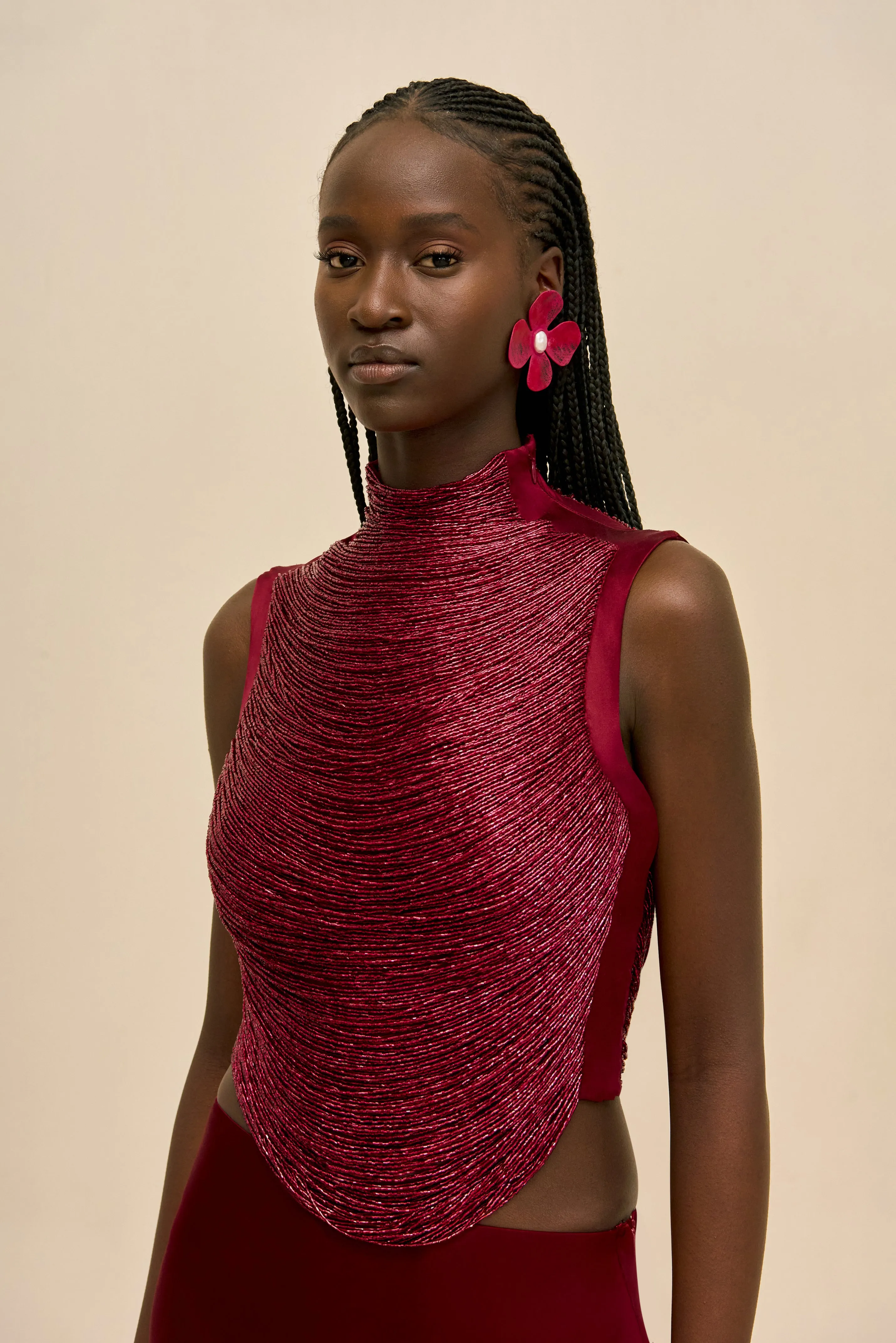 TARAJI TOP - WINTER PLUM sold by Cult Gaia product image thumbnail 3