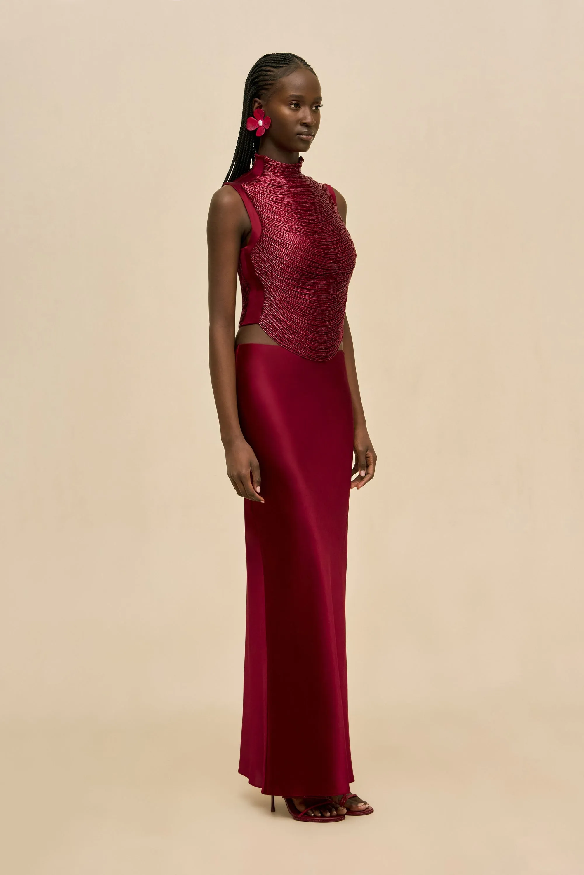 TARAJI TOP - WINTER PLUM sold by Cult Gaia product image thumbnail 5