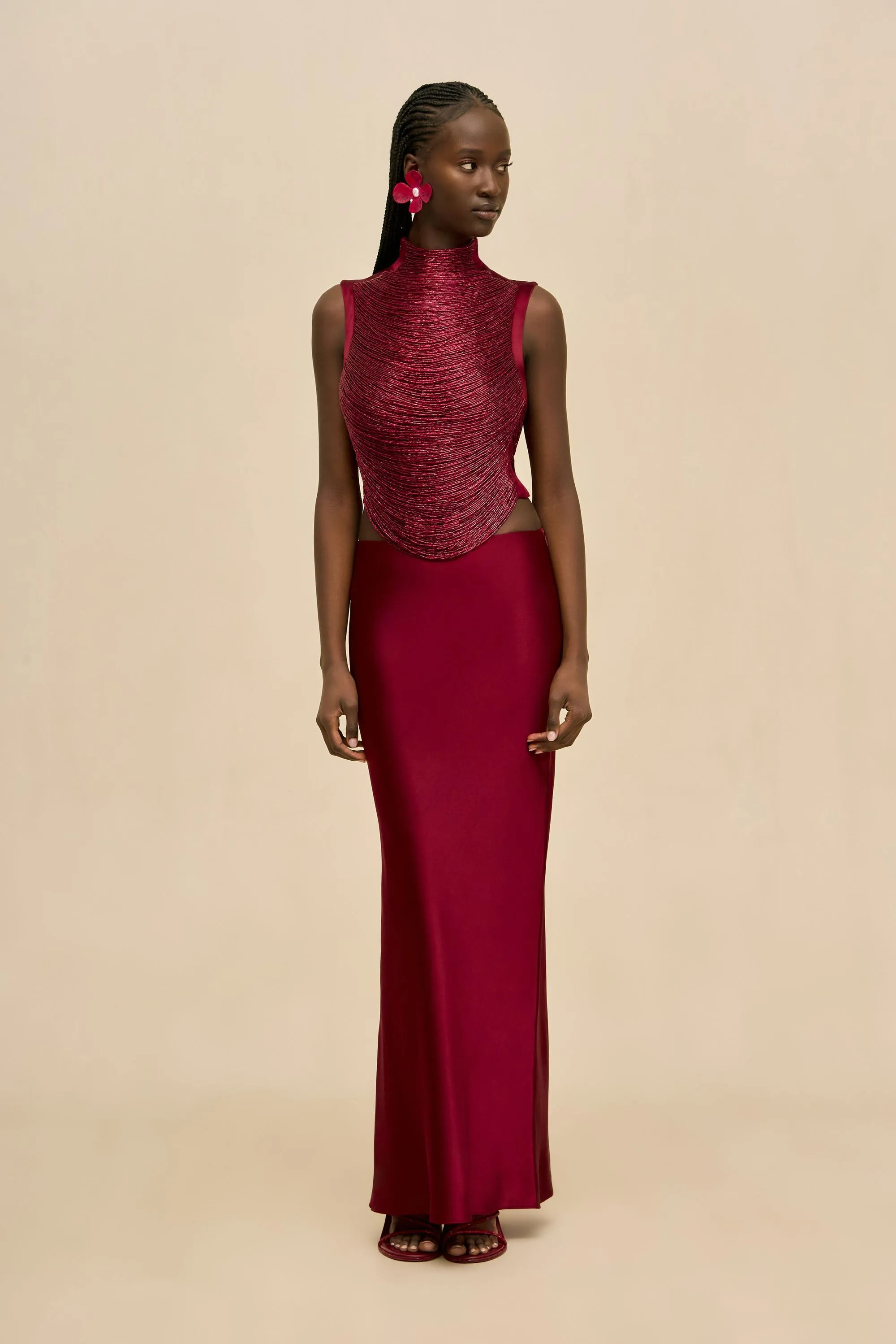 TARAJI TOP - WINTER PLUM sold by Cult Gaia product image thumbnail 2