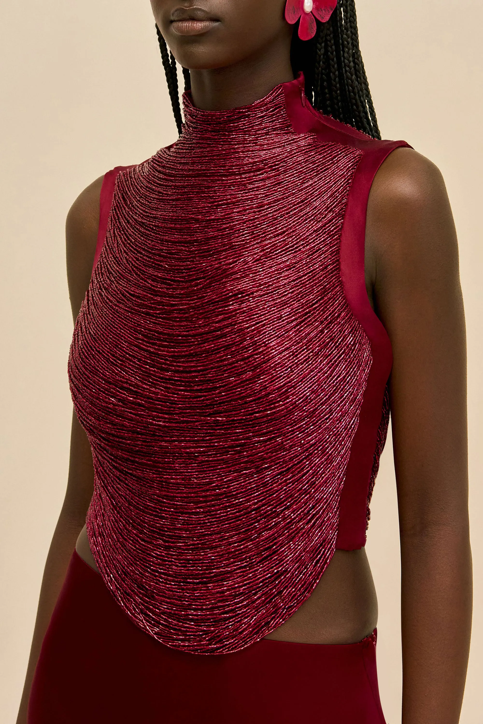 TARAJI TOP - WINTER PLUM sold by Cult Gaia product image thumbnail 4